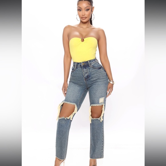Fashion Nova Memory of Me High Rise Denim Mom Jeans SZ 7 - Picture 2 of 4